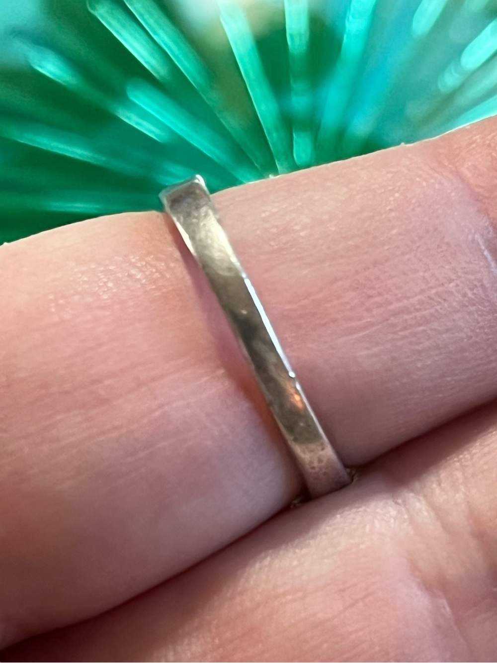 Vintage China Sterling Silver 925 Green Amethyst Cluster Cocktail Size 6.5 Ring - Picture 4 of 7